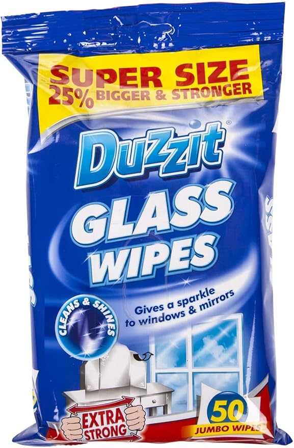 uzzit Glass Wipes 50pack