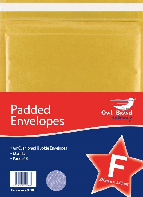 Owl Brand 10x Padded Envelopes F