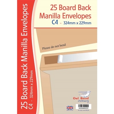 25 C4 Boardback Man Env 229x324Mm