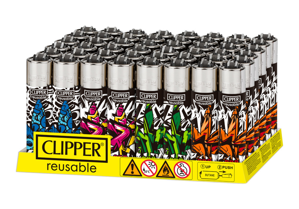 Clipper Lighters x 48 - Urban Weed 4