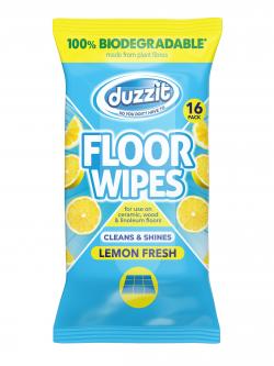 Duzzit Floor Wipes 16pk - Lemon