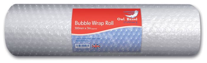Owl Brand Bubble Wrap Roll 300mm x 3m