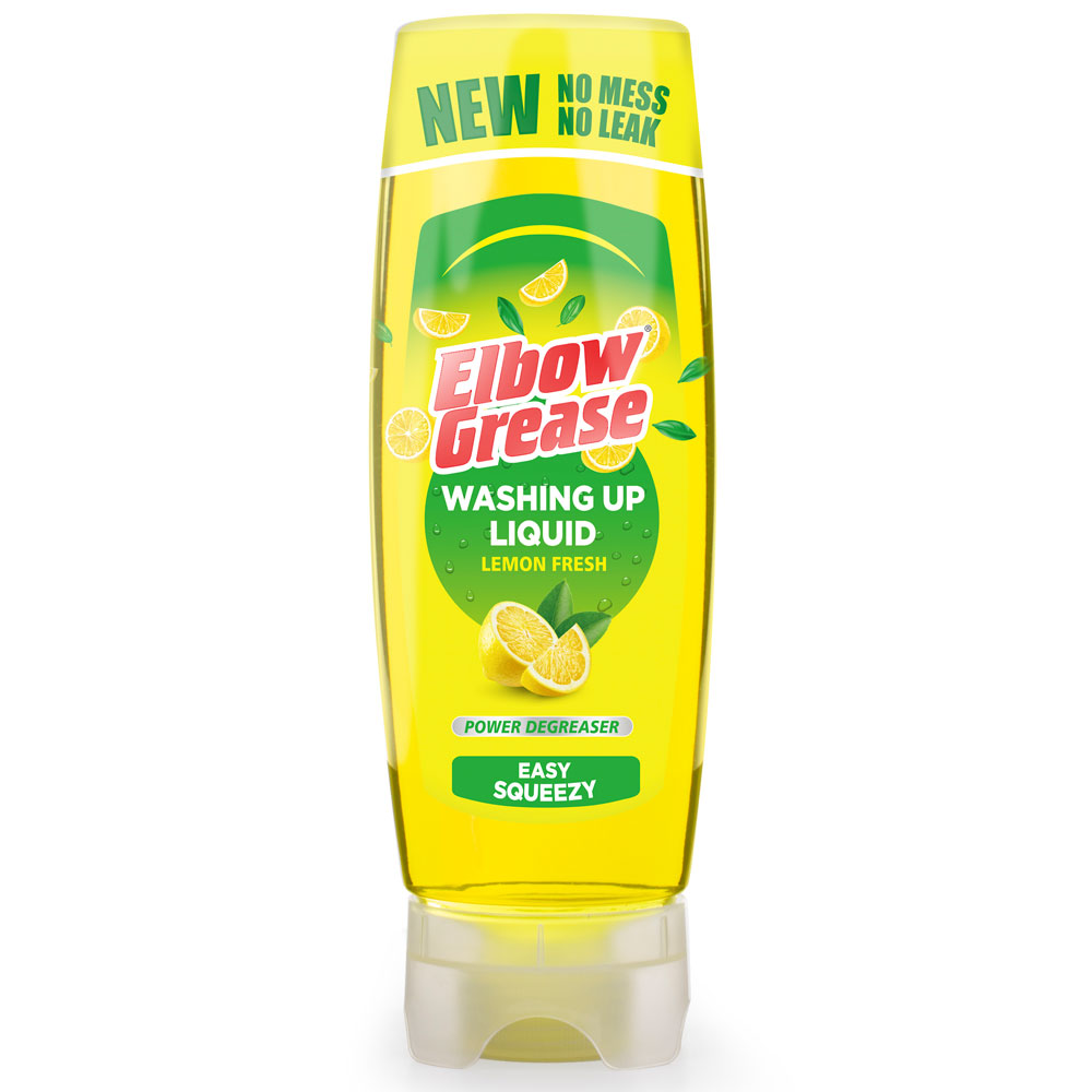 Elbow Grease Stand Up Washing Up 450ml x 12 - Lemon