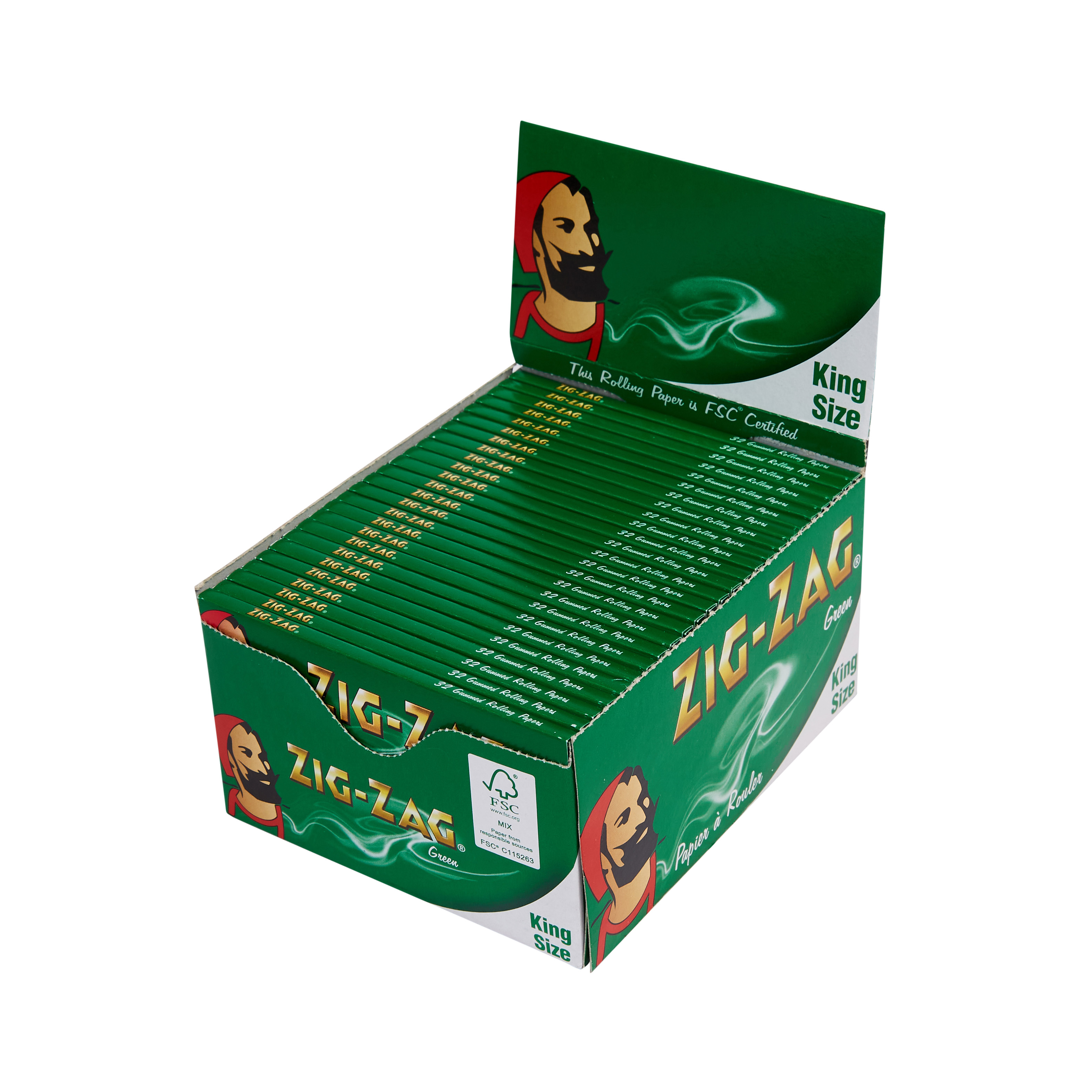 Zig-Zag Green King Size