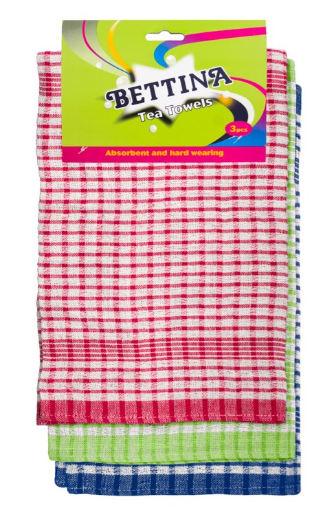 Bettina 3 Cotton Tea Towls 44x66