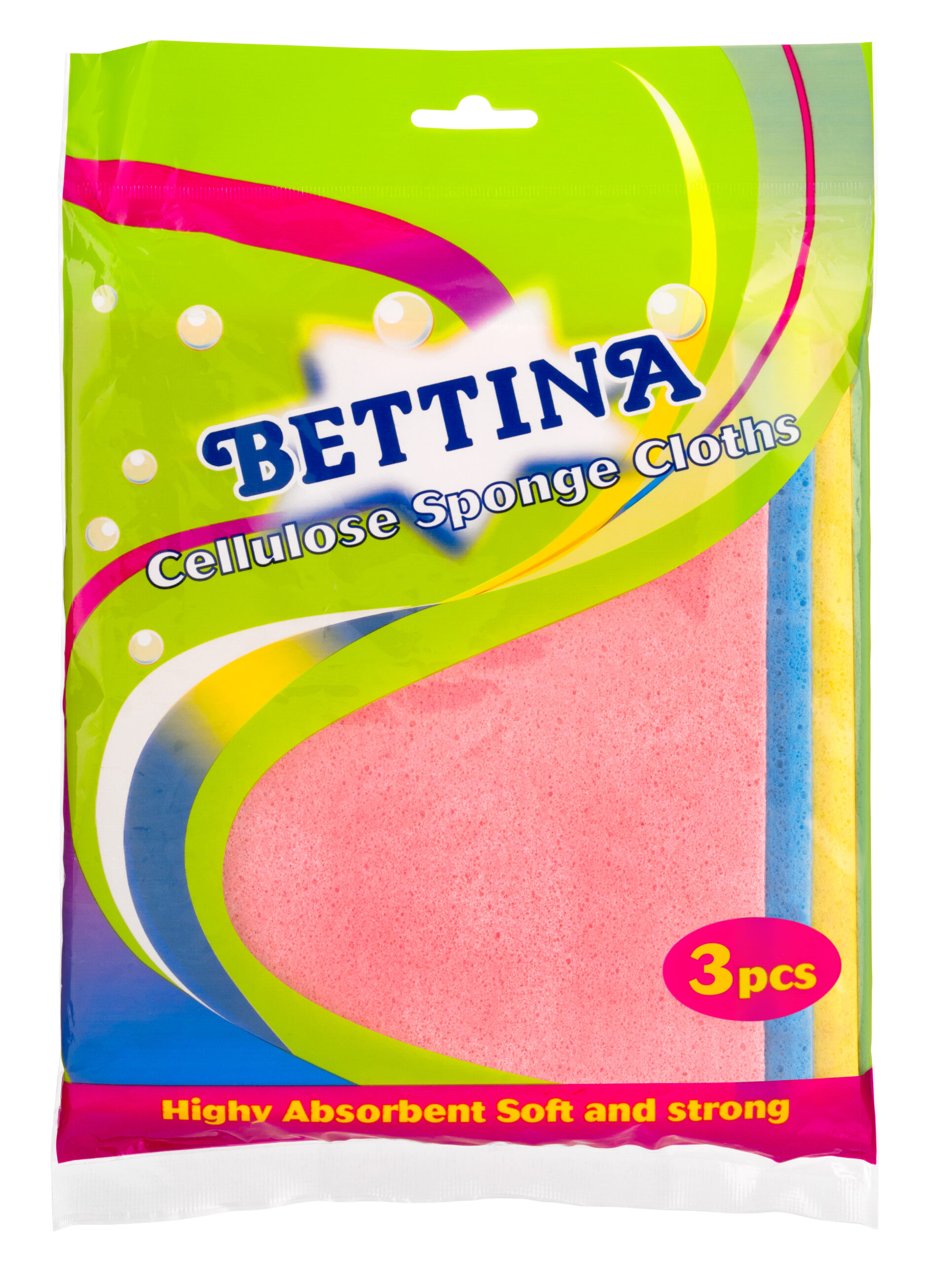Bettina Cellulose Sponge Cloths 3pcs