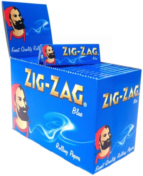 Zig-Zag Blue Slim Papers 100s